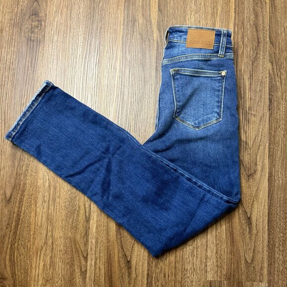 Judy Blue Denim - Judy Blue Jeans Womens Size 5 27 Blue Denim Modern Straight Fit Flat Front